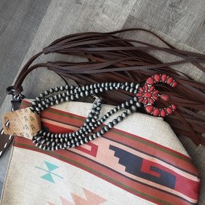 Cheeky's THE DUSTIN SQUASH BLOSSOM NECKLACE IN RED